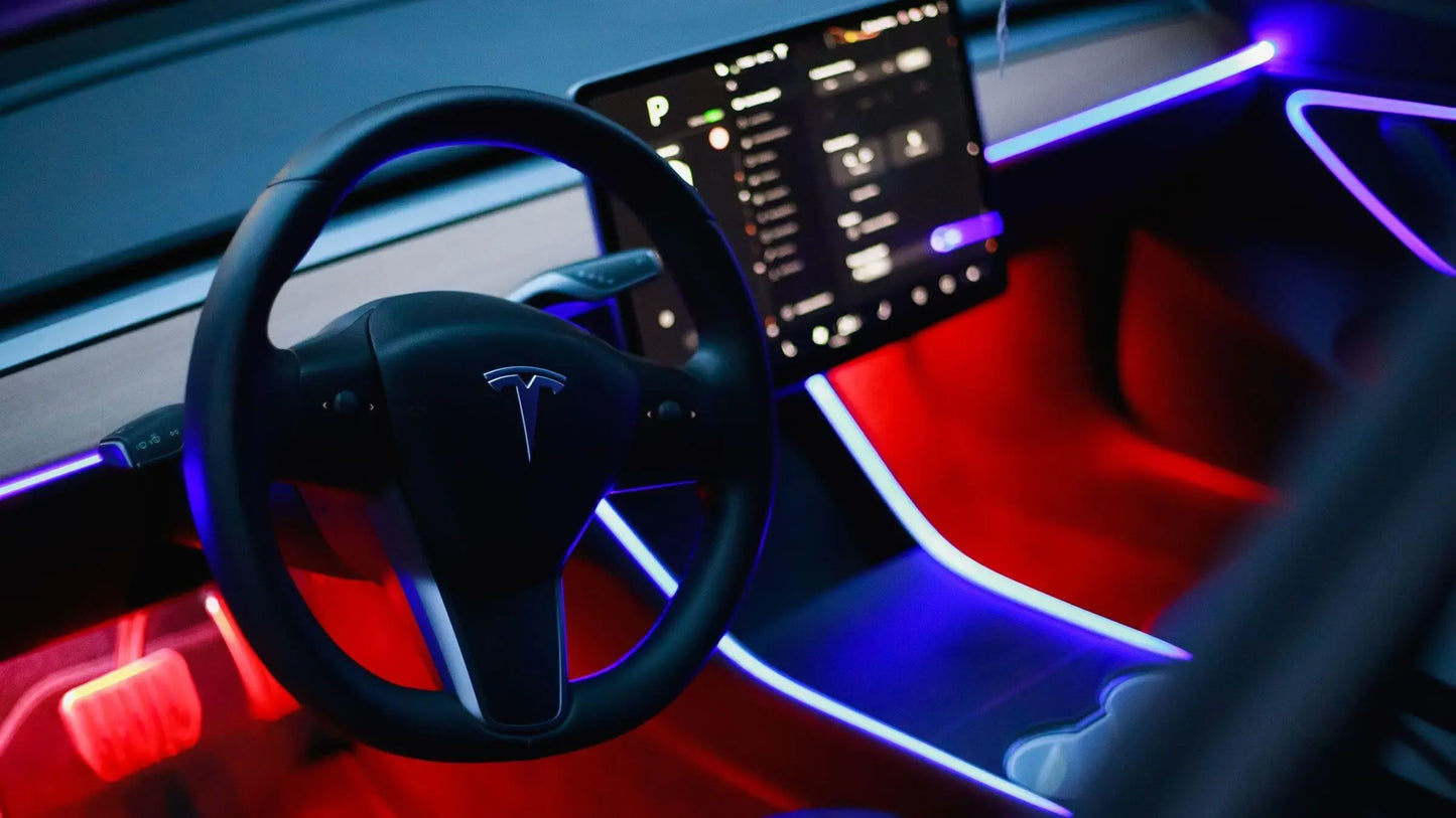 Iluminación ambiental premium para Tesla Model 3 (hasta el 23/9)