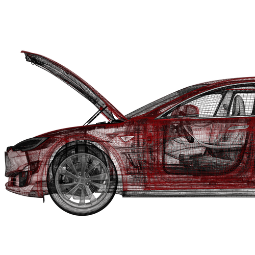 Radio automatic - automatic opening of the front hood for all Tesla models