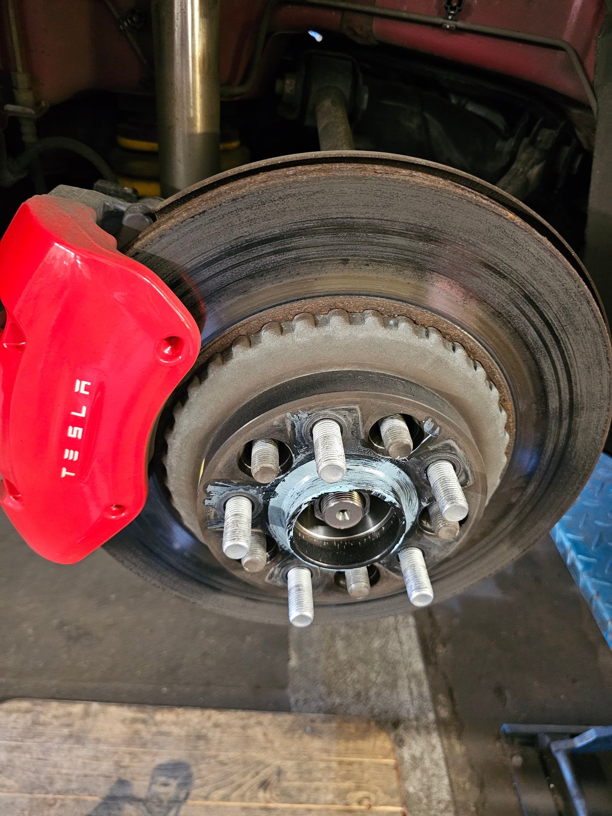 Verrostete Bremsscheiben Tesla