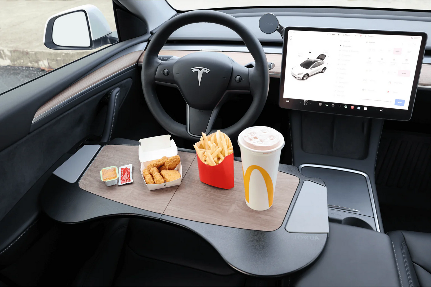 Faltbares Autotablett für Tesla S/E/X/Y nicht für das Model 3 Highland passend.